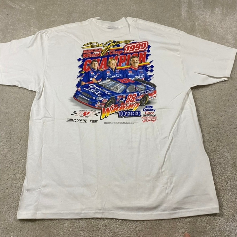 VTG 1999 NASCAR Shirt Mens XL Dale Jarrett Winston Cup Champion T-Shirt 90s